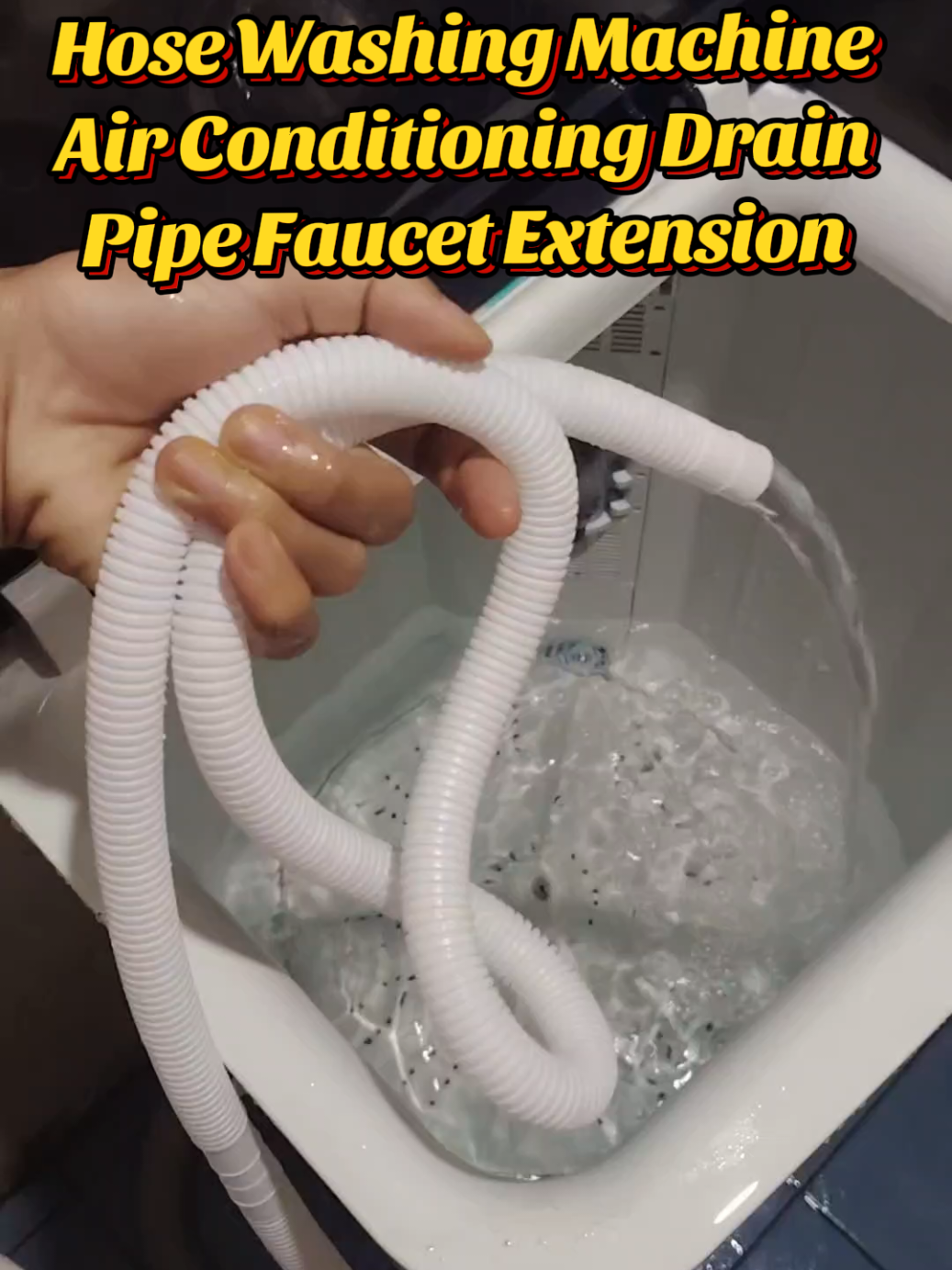 Semi-Automatic Washing Machine Inlet Pipe Twin Tub Air Conditioning Drain Pipe Faucet Extension Hose 1M 2M 3M #washingmachinehose #extensionhose #hosewashingmachine #insight #viralvideo 