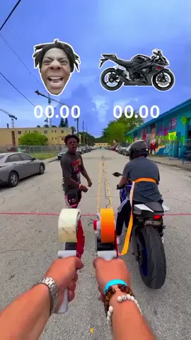 Speed challenge the speed of a speed bike #fyp #ishowspeed #viral #trending #foryou 