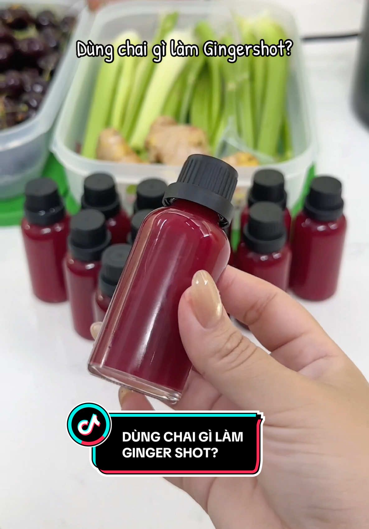 Dùng chai nào để làm GingerShots ? #gingershot #nuocepgung #chaithuytinh 