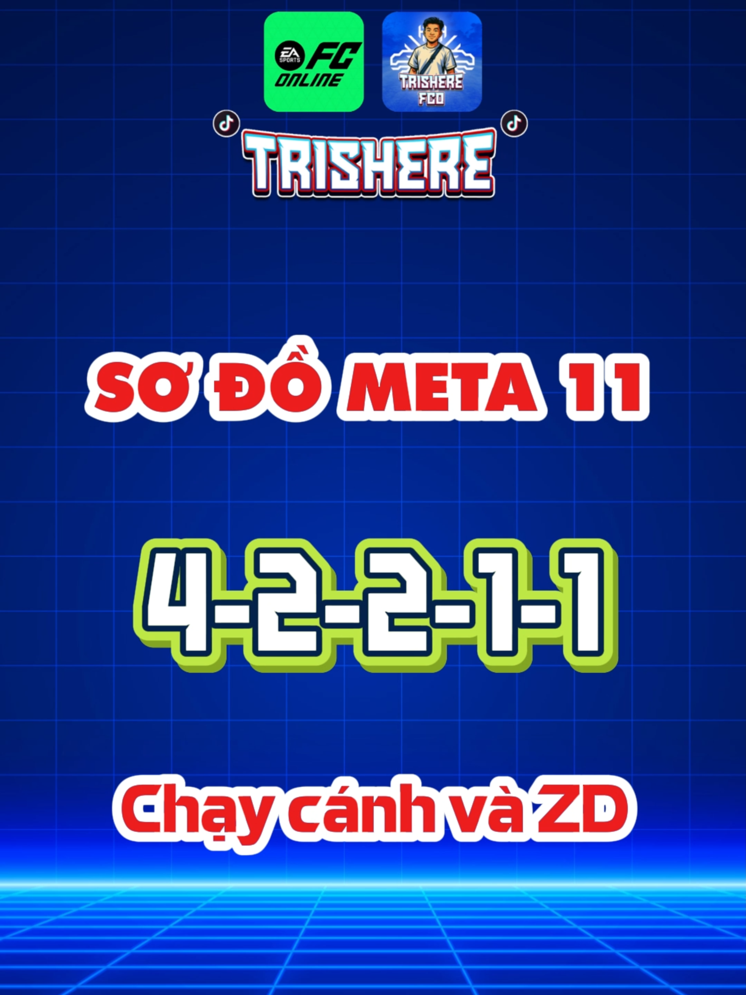 Sơ đồ 42211 - Chạy cánh và ZD Copy: WACxTrisHere #NangTrinhFCOnline #fconline #fco #trisherefco