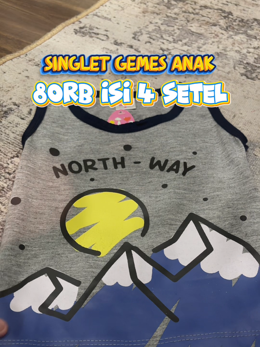 singlet anak cowok gemesh banget bunn😍🤩 #singletanak #bajuanakmurah #jualbajuanak #xiaowei 