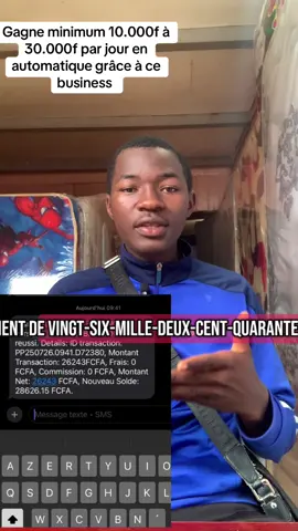🤑. Minimum 10.000 à 30.000f par jour en automatique grâce à ce business de 3000f🤑#business #investissement #businessenligne #meilleurbusiness2025 @Business en ligne @Winstone💀🦋 @Huncho El Tech 