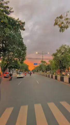 Sunset an di jalan Banjarmasin #sunset #CapCut 