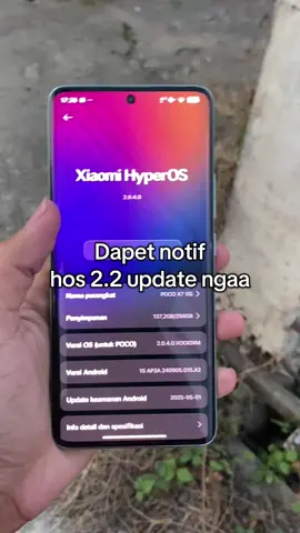 baru aja dapet notif,yang sudah update gimana enak nggak? #poco #fypage #pocox7 