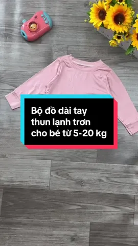 Bộ đồ dài tay thun lạnh trơn cho bé từ 5-20 kg #binkids #bododaitay #bododaitaythunlanhtronchobe #mevabe #quanaotreem #tiktokshop #tiktokxuhuong 