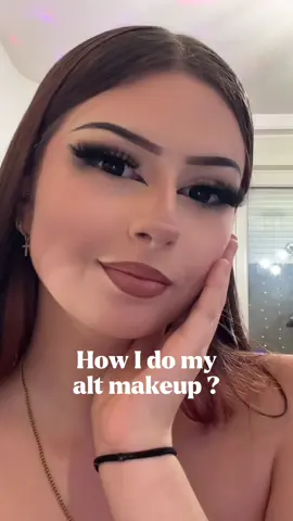 How I do my alt makeup ? 🕷️ Code yesstyle : ENOKITTYYY24 ( I know it’s not perfect it’s my first alt makeup ) ( eyelashes ruin everything they are not beautiful ) #alt #altmakeup #makeup #fy #fyp #pourtoi #makeuptutorial 