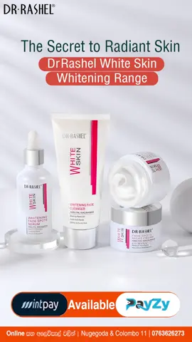 ඔයාගේ skin එකේ අදුරු ලප වලට විසදුමක් හොයනවද? අපි ළග තියනවා එකට ගැළපෙනම range එකක 😍 DR RASHEL White Skin Whitening Range ✨ 🧬මෙහි අඩංගු වන Niacinamide හරහා ඔයාගේ සමේ ඇති pigmentation, acne marks, dark spots අවම කරමින් සමට bright, glow look එකක් ලබා දෙනවා.  ✨Arbutin සාරය මගින් ඔයාගේ සමේ ඇති uneven tone එක නැති කරලා සම පැහැපත් කරන්න උපකාරී වෙනවා.  💧සම හොදින් පෝෂණය කරමින් සම ඇතුළතින්ම නිරෝගී  කරන්න උපකාරී වෙනවා.  🧬Niacinamide  helps reduce pigmentation, acne marks, and dark spots—leaving your skin bright with a radiant, glowing look. ✨The Arbutin extract corrects uneven skin tone and makes your skin visibly brighter. 💧Provides deep nourishment to the skin and promotes internal skin health. ඉතිං එක ලප කැළැල් නැති bright, glow look එකක් ගන්න ආස ඔයත් අනිවාරෙන් අපේ DR RASHEL White Skin Whitening Range එක try කරලා බලන්න.  ♥️ඔයාටත් ගැළපෙන Whitening range එකේ products තෝර ගන්න Dr Rashel අපේ Colombo -11 outlet එකට හෝ නුගේගොඩ outlet එකට එන්න.. ♥️එහෙමත් නැතිනම් ඔයාට අවශ්‍ය ඕනෑම Dr Rashel product එකක් නිවසටම ගෙන්වා ගන්න drrashellanka.com website එකට හරි Dr Rashel skin care and cosmetics Facebook page එකට දැන්ම ගිහින් බලන්න.. 🛒Shop Online: drrashellanka.com 📞Hotline: 076 362 6273 📍Visit Us: Colombo - 11 & Nugegoda #DrRashel #Niacinamide #Arbutin #WhiteSkinWhiteningRange  #WhiteningSkincare #BrightenYourSkin #DrRashelWhitening #DrRashelWhitening #SkincareRoutineGoals