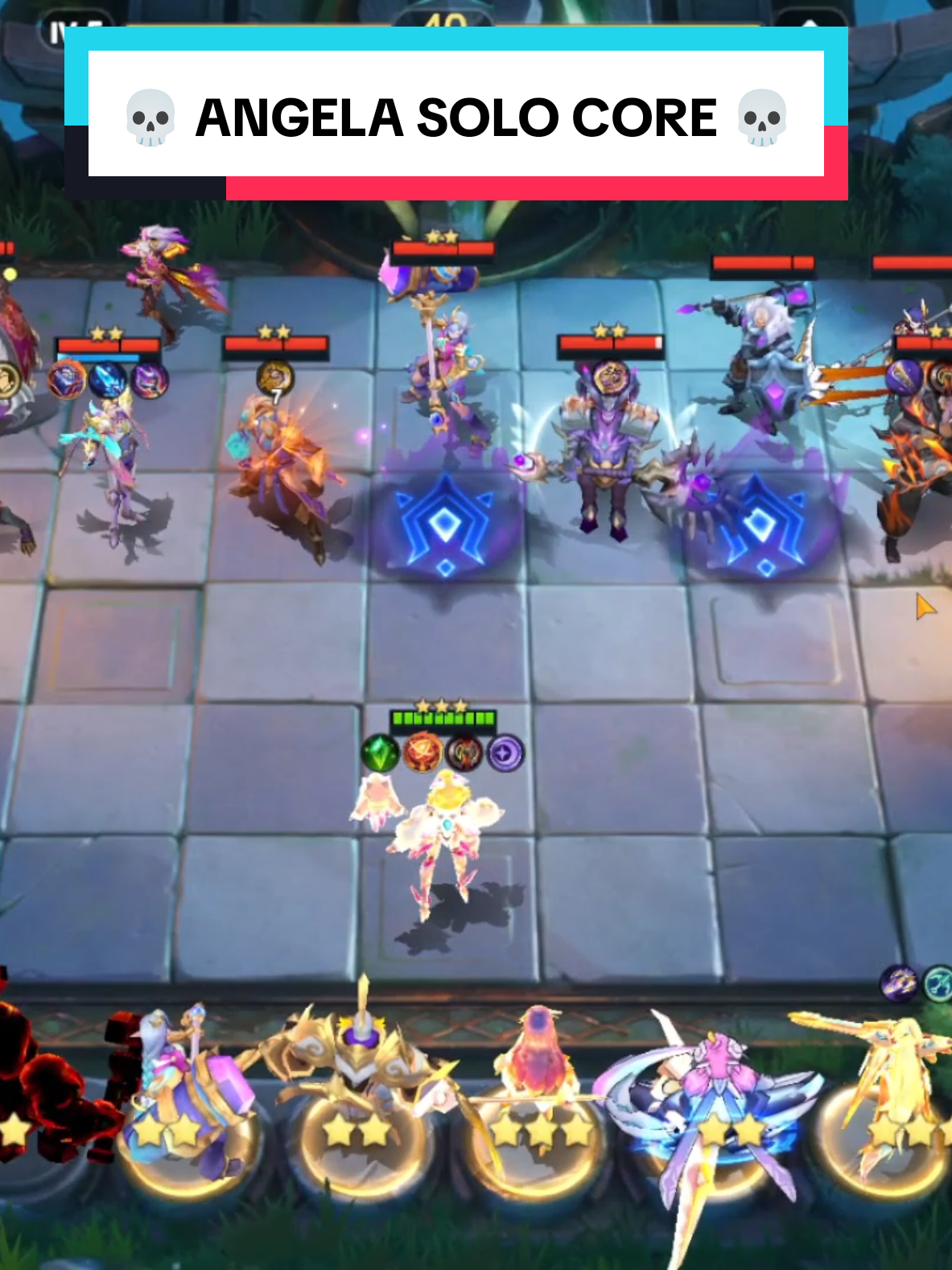 3 Star Angela Solo Core  #MLBBDinoPlanet #MagicChessGoGo #mcggphcreators #MCGG #gochessgo 
