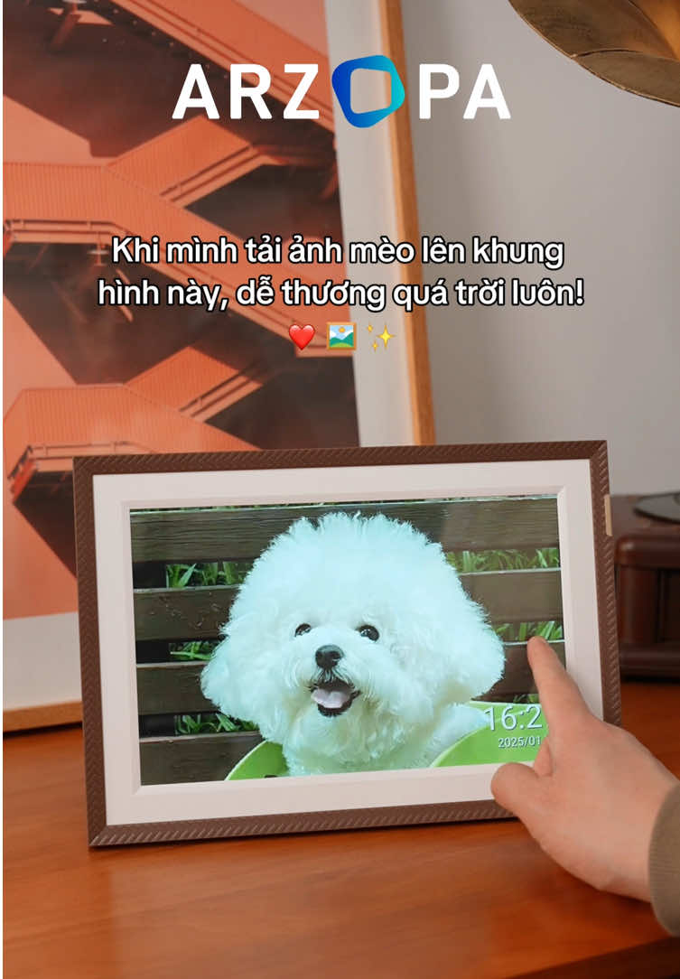 Truyền nhận tức thì, lưu trữ hơn mười nghìn bức ảnh, còn có thể làm đồ trang trí – Một công đôi việc! #arzopa #khungtranhdientu #arzopad10 #tiktok #xuhuong #digitalframe 