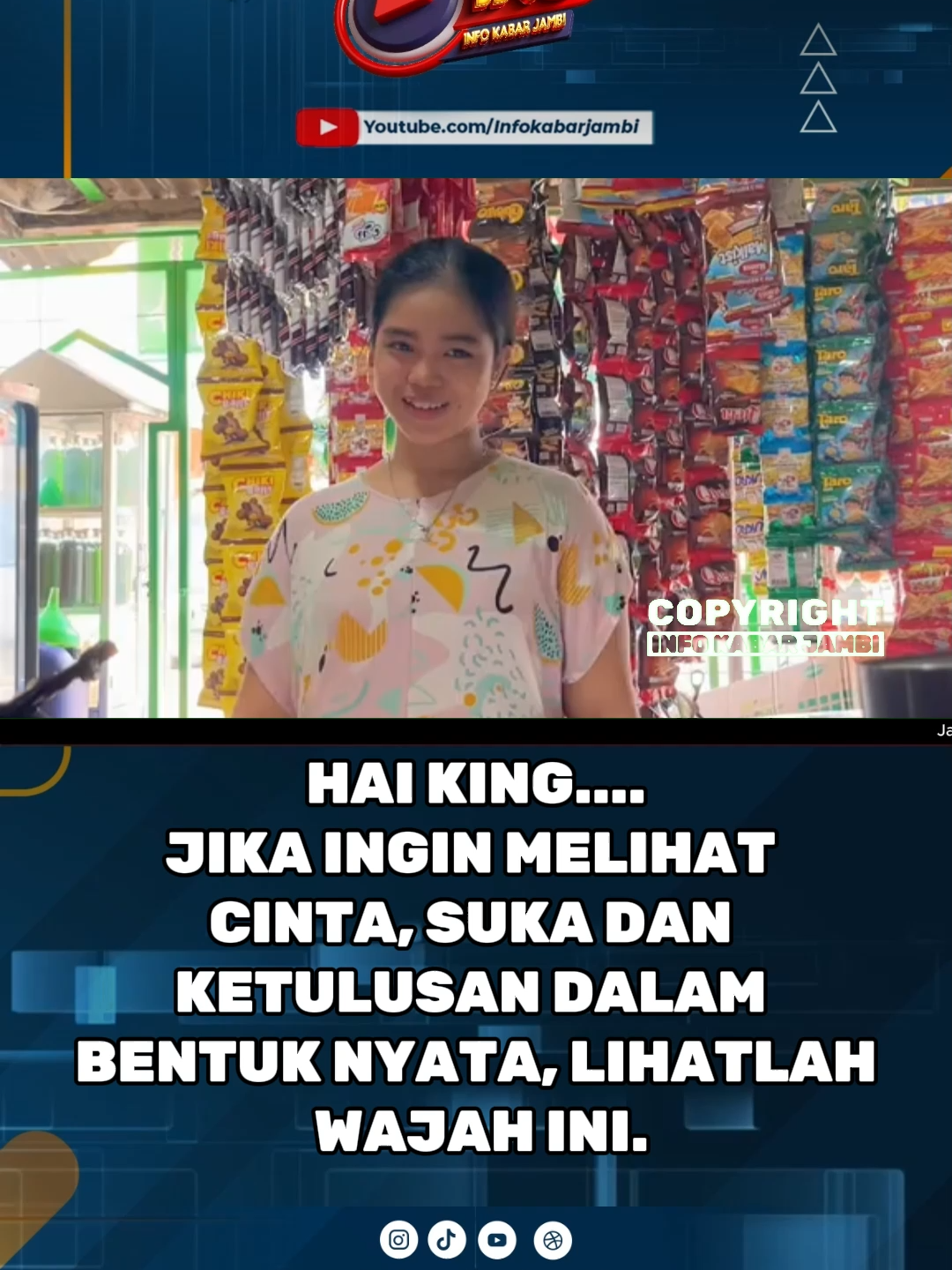 Wajahnya adem banget king.