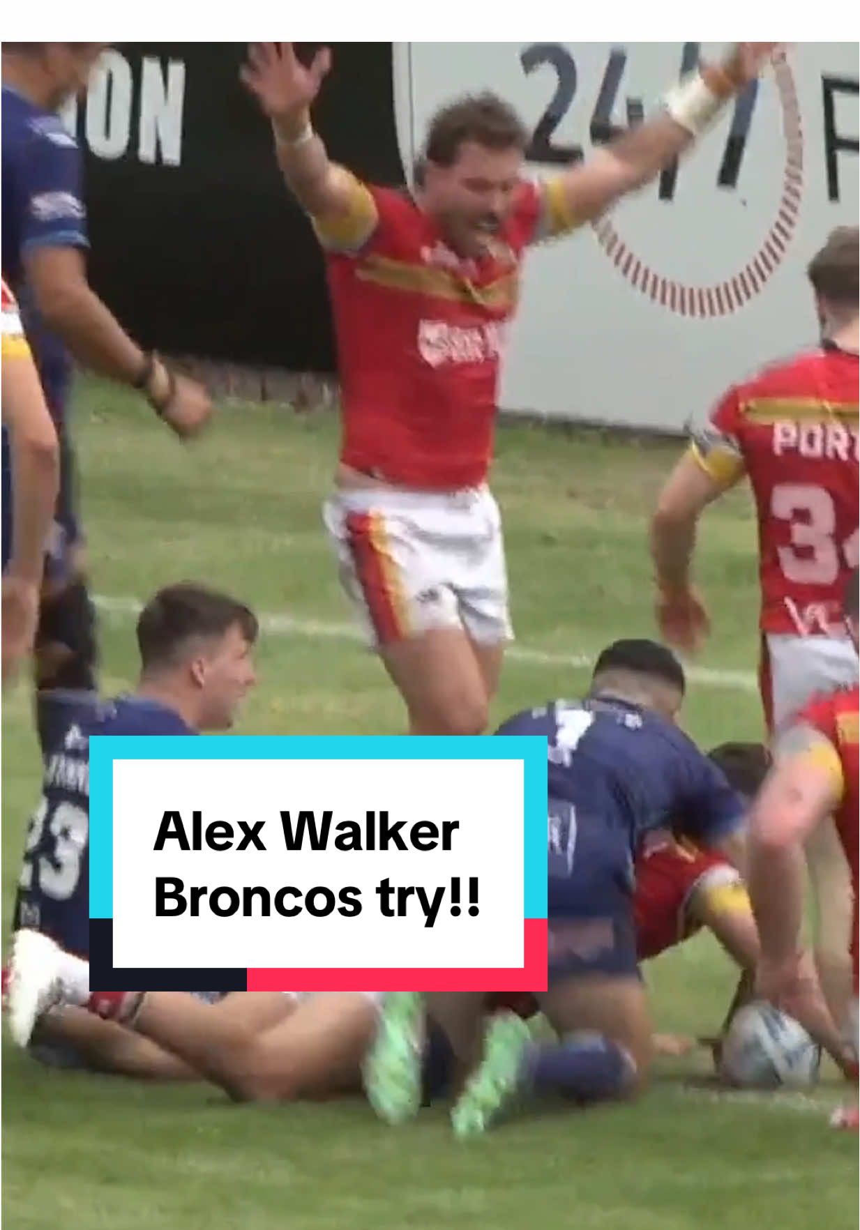 🎥 𝐌𝐀𝐓𝐂𝐇 𝐇𝐈𝐆𝐇𝐋𝐈𝐆𝐇𝐓𝐒!! Alex Walker scoring the try just before half-time yesterday against Featherstone Rovers. Head to the official website to watch the full highlights. #WeAreLondon🏉 