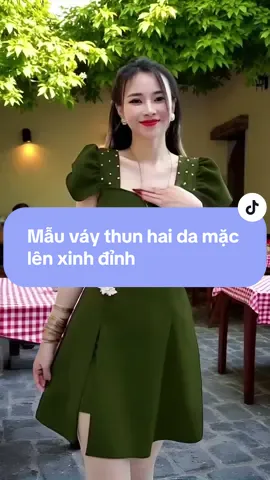 Mẫu váy thun hai da mặc lên xinh đỉnh, tôn dáng mà vẫn thoải mái cả ngày #setvaykemquan  #vaythunhaidathietke #damxoedinhhat #vayxinhdithoai #thoitrangnuhienda #setvaydep2025