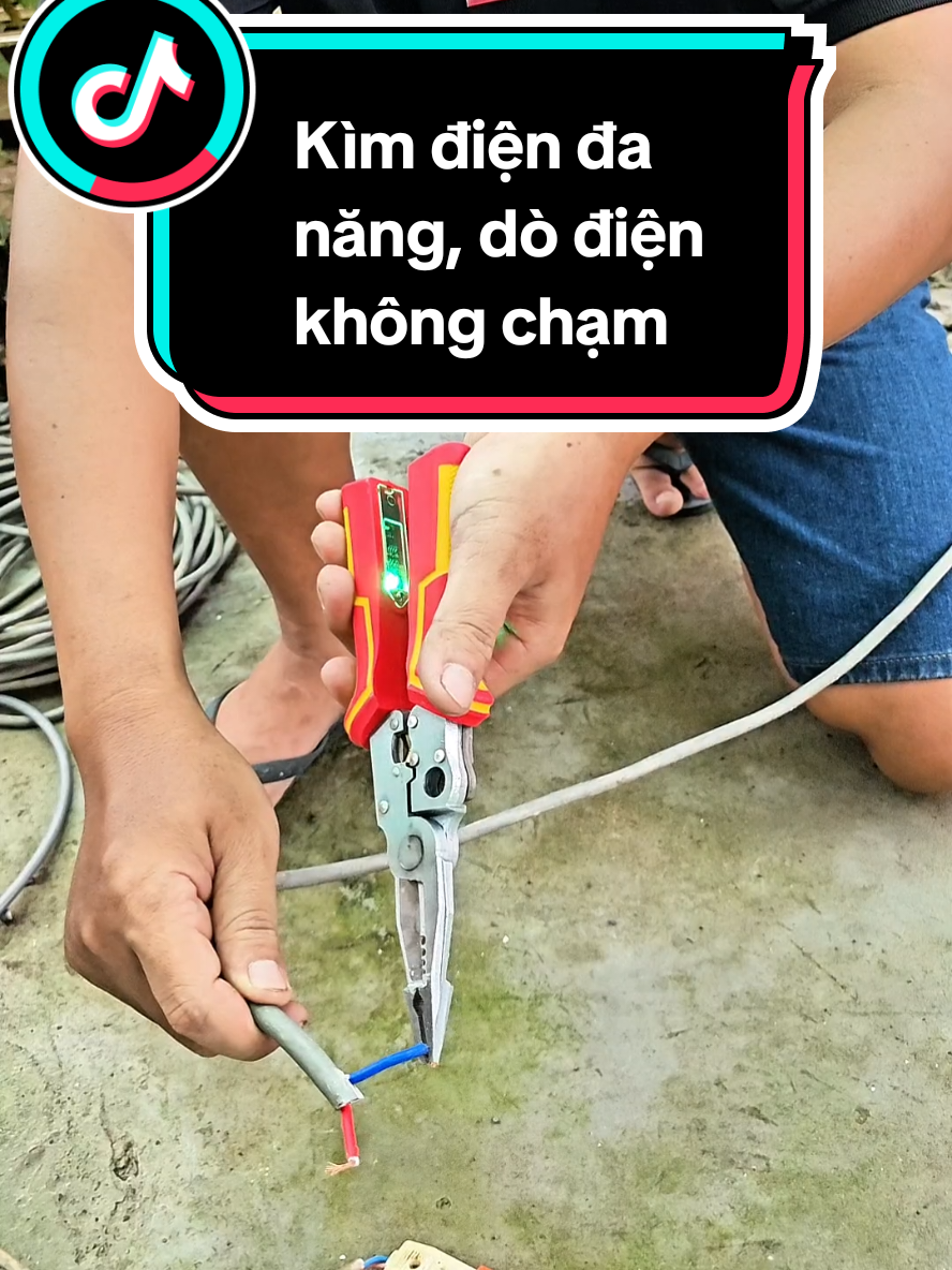 Kìm đa năng dò điện không chạm, cắt dây, tuốc dây, xoắn dây, bấm cos.Kìm điện chuyên dụng dành cho thợ điện.  #kimdiendanang #kimdien #kimdodien #kimtuotdaydien #kimtuotdaydiendanang 