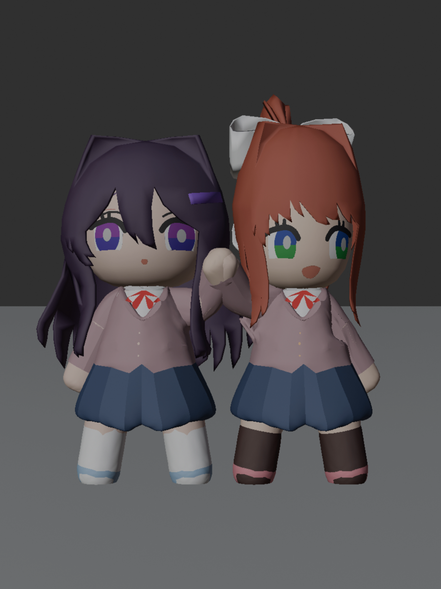 #ddlc #ddlcplus #dokidoki #dokidokiliteratureclub #natsuki #natsukiddlc #nacusi #monika #monikaddlc #yuriddlc #elreydelasbromas #blender #animation