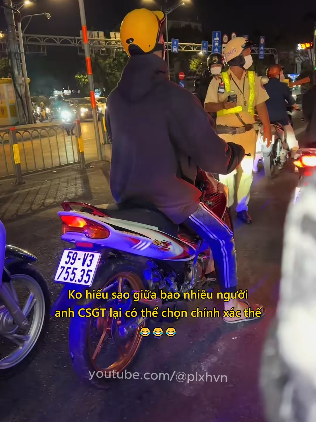 Ko hiểu sao CSGT lại có thể chọn chính xác thế 😂 #giaothong #csgt #nongdocon #luatgiaothong #haha #plxhvn #phapluatxahoi