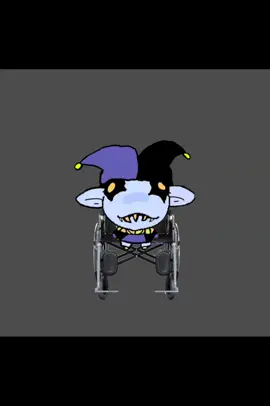 #deltarunetobyfox #jevil #jevildeltarune #tobyfox #deltarune #noellings #wheelchair #jevilwheelchair #meme 