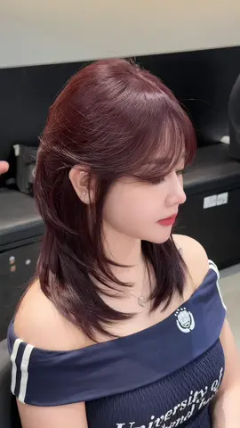 Nhuộm Đỏ cam trầm kết hợp , Layer Đuôi cá #beanhairstudio 