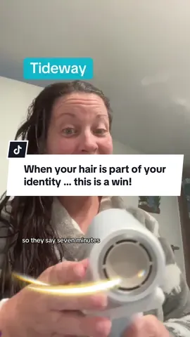 My first job was as a hairdresser. I went to cosmetology school and loved working in the beauty industry. I haven’t got a hairdryer since unti now - and I am so happy. Technology has come a long way. #hairtok #tideway #prettyhome #selfcareroutine #identity #wellness 