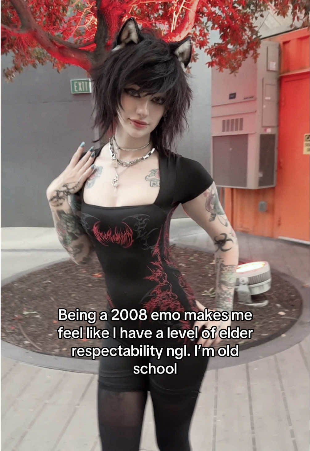 I been like this since day one #emo #catgirl #alternative #tattoos