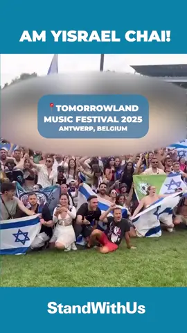 From Tomorrowland to the world: Am Yisrael Chai — we will dance again. 🇮🇱🦋