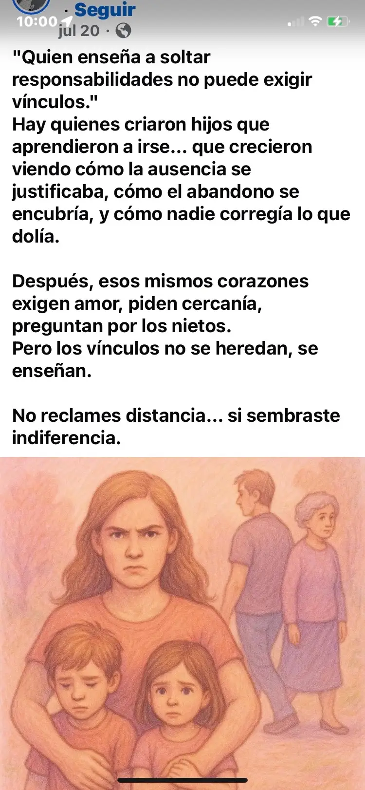 Reclaman amor asus hijos cuando lo único que les dan son abandono y problemas y aun así les podes amor eso si es no tener vergüenza el amor se gana con afecto con cuidado coñ preocuparte por tus hijos no es así dejarlos abandonados y después pedir atención de sellos 