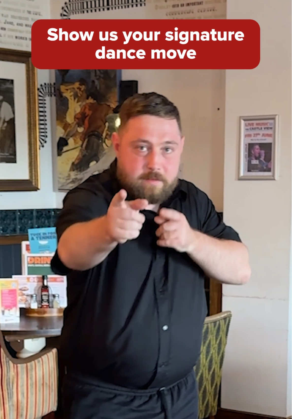 When at Hungry Horse... bust a move! 🕺 #HungryHorse #PubHumour #Dancing #DanceMove #Funny