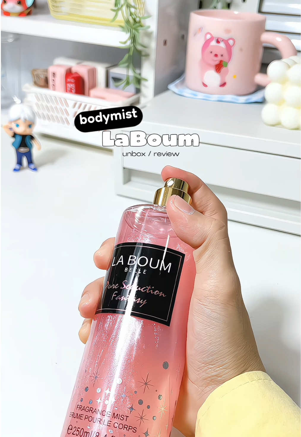 bodymist LaBoum có nhũ thơm hương trái cây 🍒🫶✨🫧#bodymist #xitthom #laboum #xitthombodymist 