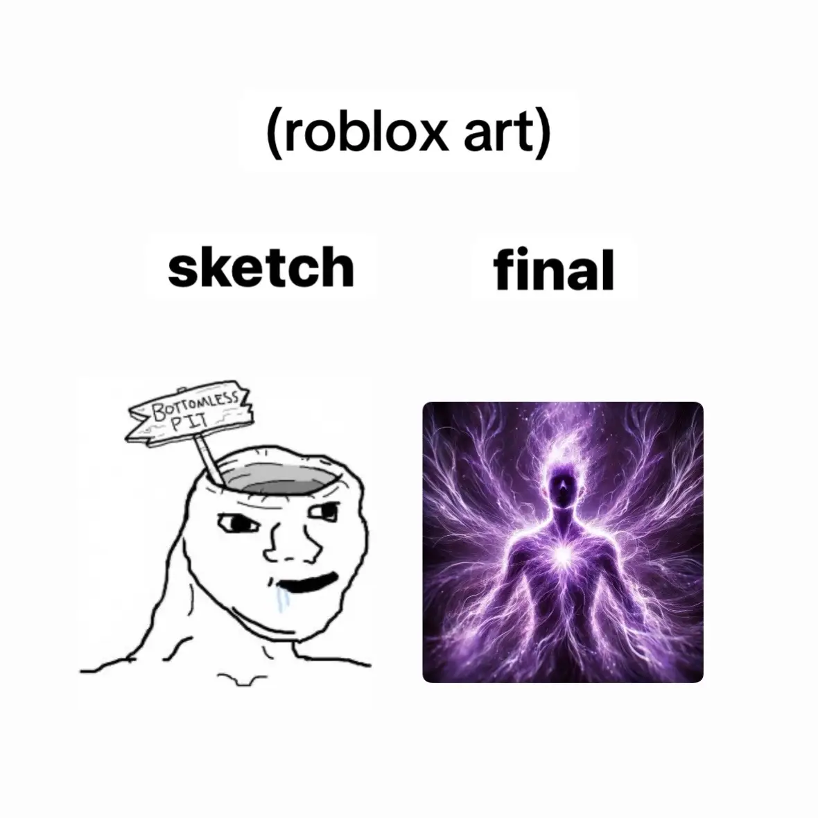 im not even joking when i say thats how my sketch actually looks 😭 #robloxart #robloxdrawing #digitalart #evanescence #artistsoftiktok 