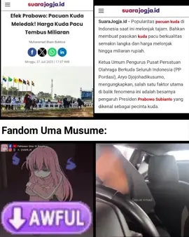 Efek Prabowo #umamusume #umamusumeprettyderby #pacuankuda #kudapacu #prabowo #prabowosubianto #fyp #bocchitherock 