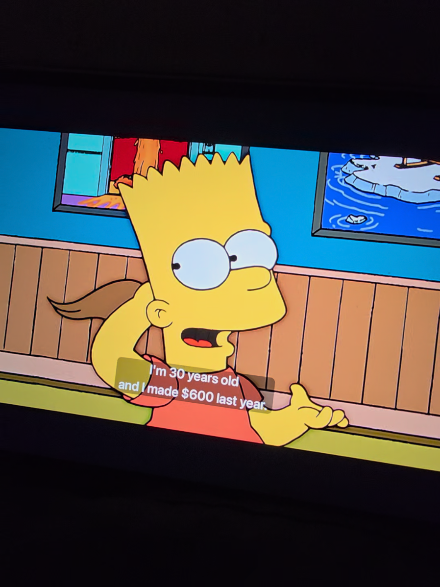 TERRIBLE LIFE CHOICE?!?!😭 #bartsimpson #thesimpsons #thesimpsonsclips #fyp #foryou #gradstudent #thesimpsonsfunnymomments 