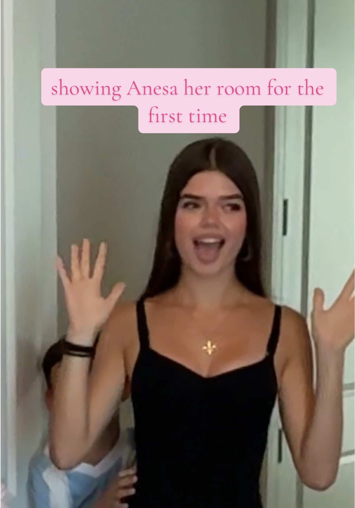 this was the moment our exchange student anesa saw her room for the very first time 🫣 i was so nervous because she gave me full creative control when it came to decorating. no mood boards, no pinterest inspo, just trust… and cheetah print 😂 but her reaction made it all worth it. she loved the space, especially the cheetah pillows, and it felt like such a sweet way to start her exchange year. we put so much love into every little detail and wanted her to feel welcome from the moment she walked in. if you’re a host family getting ready for your student, don’t stress about being perfect. just put love into it and let your personality shine through 💕✨ #exchangestudent #hostfamily #exchangestudentroom #studyabroad #foreignexchangestudent #hostmomlife #roomreveal #exchangeyear #studentexchangeprogram #firstdayvibes #homedecor #welcometotheusa #homesweethost #ayusa #fyp #cheetahpillowsquad @anesa 