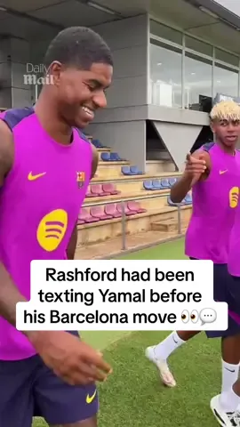 Marcus Rashford had been texting Lamine Yamal in the months leading up to his move to Barcelona 👀💬 #marcusrashford #lamineyamal #barcelona #manchesterunited #football #news #Soccer 