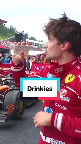 a conversation that definitely happened after the race 🥤 #f1 #formula1 #charlesleclerc #landonorris #oscarpiastri 