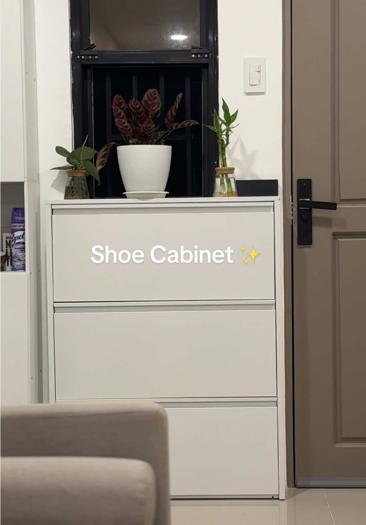 Hindi lang siya matibay, pang-IG feed pa! Happy with my shoe cabinet - metal, slim, at swak na swak sa apartment living! 👟 #ShoeCabinet #TiktokMadeMeBuyIt #SpaceSaver #shoes #shoerack #spacesaver #metal #apartment #apartmentessentials #slim #organizer 