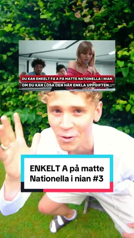 Du kan otroligt ENKELT få A på matte nationella i nian, om du kan lösa denna ENKLA uppgift! Så lyssna noga på videon å se mina förra mattevideos på profilen! Skriv i kommentarerna om ni vill ha mer matte! Följ mig med för mer skoltips! Det VET jag att du som läser nu vill! ;) #skola #skoltips #matte #matematik 