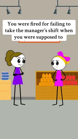 You were fired for failing to take the manager’s shift when you were supposed to 😂Audio:@mell 🐝 #jobs #worklife #veronica #work 