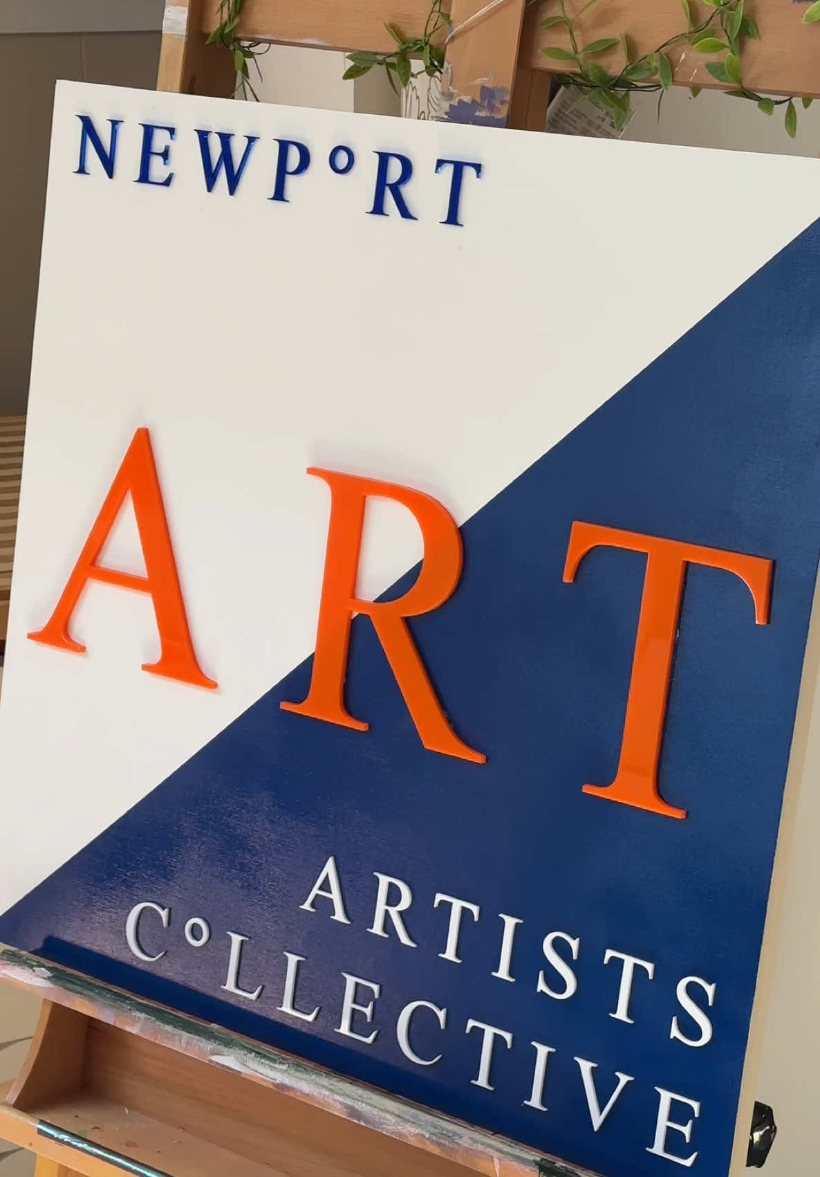 Don’t toss that cardboard just yet 👀  Kate made this sign for her local art collective organization—and used a simple cardboard jig to get the placement just right. This sign alignment jig is proof that a little scrap can go a long way. By cutting a quick jig on the Glowforge, you can line up your signs perfectly every time — no guesswork, no wasted materials. This quick Glowforge hack helps you align every piece perfectly without the stress (or the extra cuts) Did you miss our livestream all about jigs with @Fabi Aparicio ? The replay on our channel now! ✨: @katehickmanart + @newportartcollective 🎨: Cardboard, Wood Panel, Acrylic, Paint