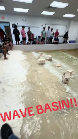 Wave simulator gets turned on TSUNAMI MODE!!! #wavesimulator #tsunami #southalabama #civilengineering #engineeringjags #hargroveengineers #arcelormittalcalvert
