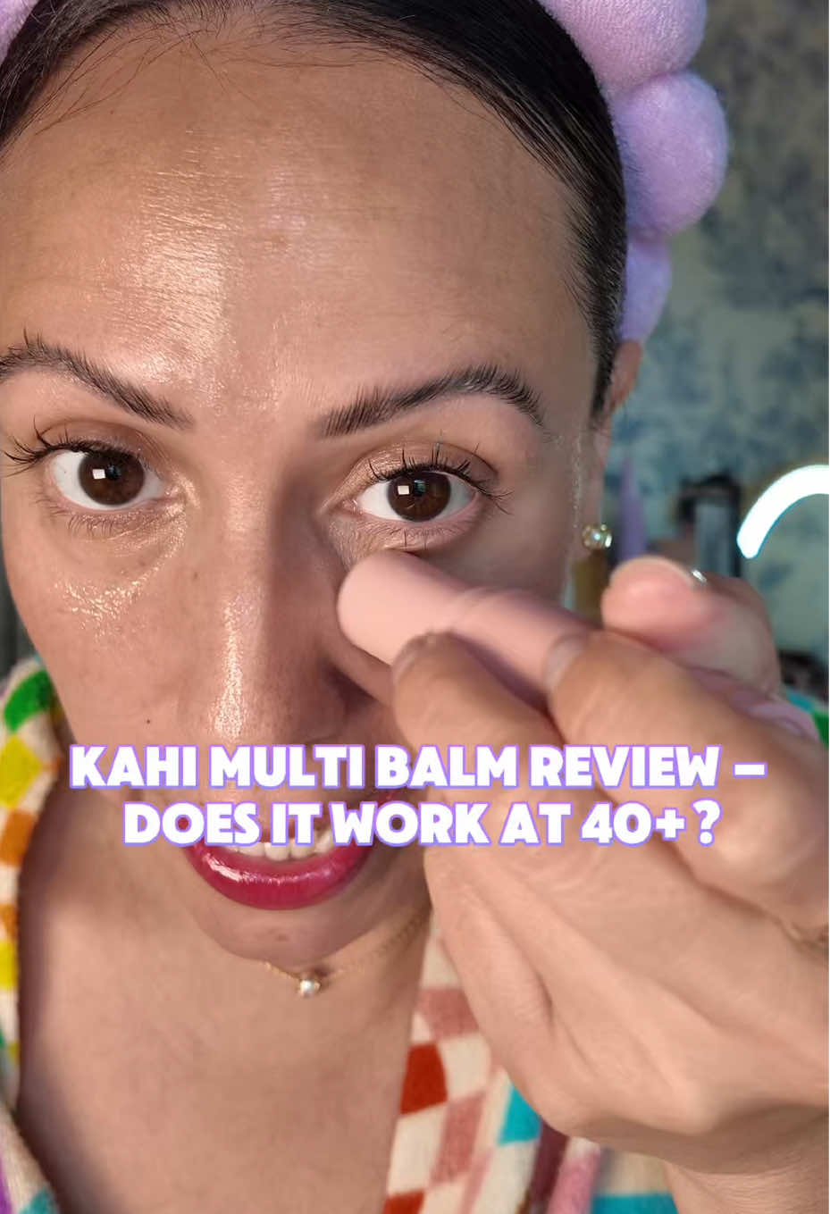 KAHI’s Wrinkle Bounce Multi Balm isn’t just a trend—it’s packed with salmon DNA (PDRN), Jeju-origin oil, skincare and collagen to visibly plump, hydrate, and smooth fine lines. I’ve been using it on my forehead, under eyes, and smile lines—and yes, it delivers that glass-skin glow. #KAHI #MultiBalm #koreanskincare #Over40Skincare 