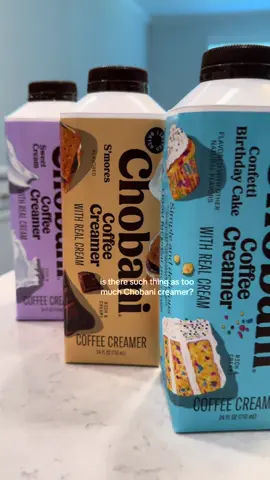 To say i’m obsessed @Chobani 🤪 but I will say having these fun creamers has made me want coffee at home more often!! #cofeee #coffeetiktok #chobani #chobanicreamer 