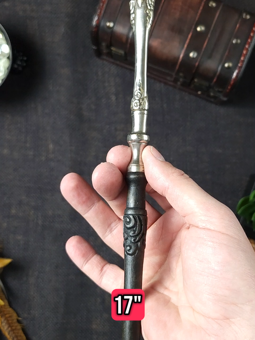 Wood type: Ebonized Mango with Antique Silver-Plated Handle 17