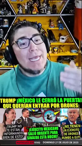 ESTADOS UNIDOS DICE QUE CADA VEZ MÉXICO ESTÁ UTILIZANDO MÁS DRONES EN LA FRONTERA Y QUE PRÓXIMAMENTE ENTRARÁN A SU PAÍS.