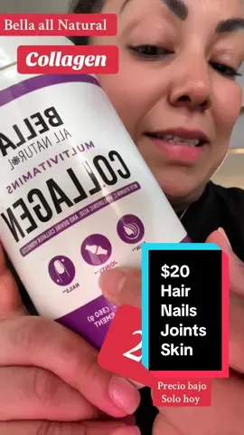 #collagen #joint #hair #skin #nails #uñas #piel #cabello #bellaallnatural #salud #health #healthy 