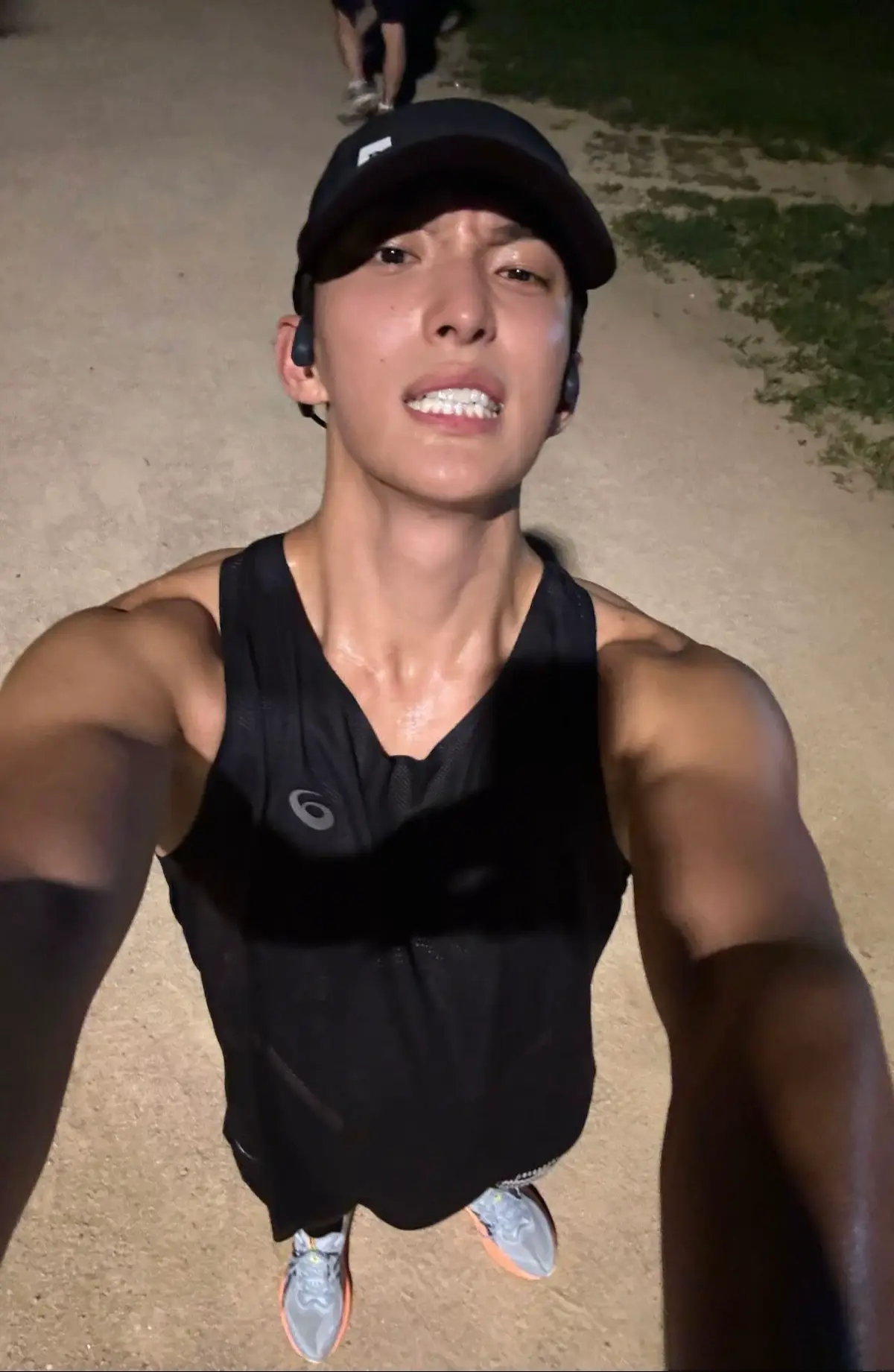 ah inimah pasti abis lari di ring dalem gbk #dokyeom #dk #seventeen #fyp #foryou #foryoupage #fypviral #xyzbca #strava #Running #garmin 