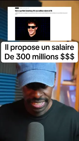 Mark Zuckerberg de chez Meta propose le salaire le plus fou : 100 millions de dollars pour des ingénieurs en intelligence artificielle. #salaire #tech #microsoft #meta #markzuckerberg #ia #insolite #actualité 