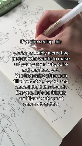 Let me know about YOU in the comments! I’d love to hear what kind of art you make and what you art goals are! . . . #artistsoftiktok #arttok #arttoker #sketchbook #sketchbookartist 
