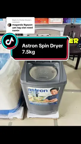 Replying to @Chelle Olveda ASTRON SPIN DRYER 7.5kg #astron #astronspindryer7.5 #astrondryerreview #astronspinddryer #astronappliances #creatorsearchinsights 