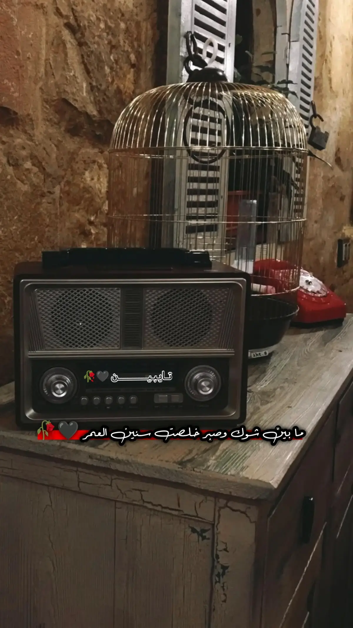 #مابين شوق وصبر خلصت سنين العمر 🖤🥀