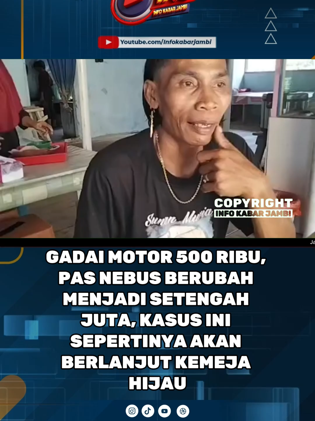 Gadai Motor 500 ribu, tebus satu juta. ini pemerasan