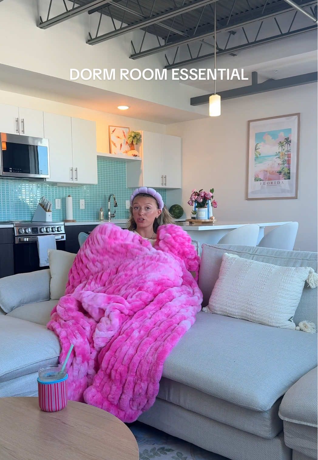 a dorm ESSENTIAL!! code ALAINA35 for 35% off!!! @lolablankets #college #dormroom #fyp 